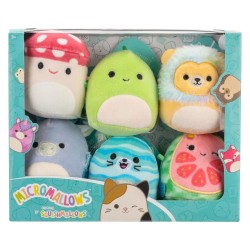 Squishmallows Micromallows 6lı Peluş Paket Danny the Dinosaur - Thumbnail